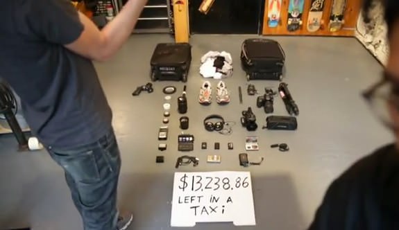 Casey Neistat $13,238.86 left in taxi