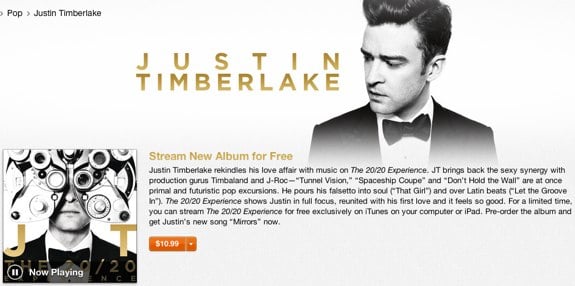 Justin Timberlake 20 20 experience free streaming