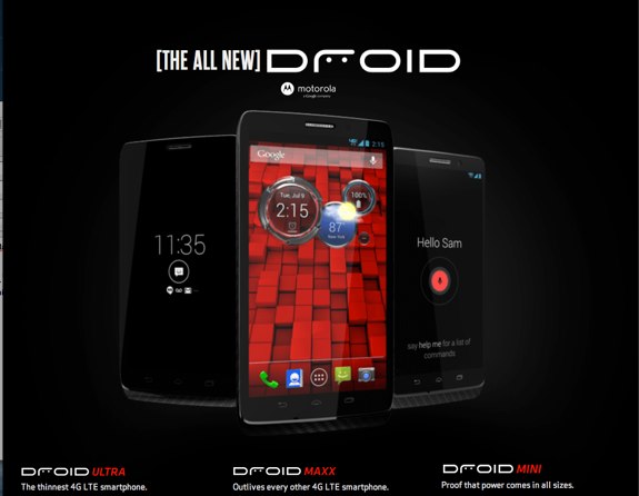 Droid ULTRA, MAXX and MINI