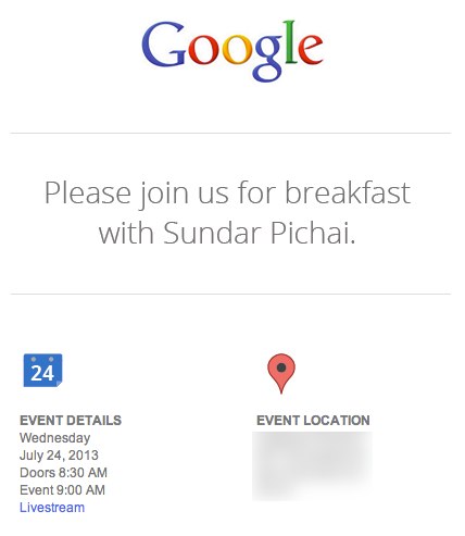 Google Invite