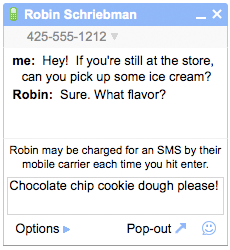 Google SMS Chat