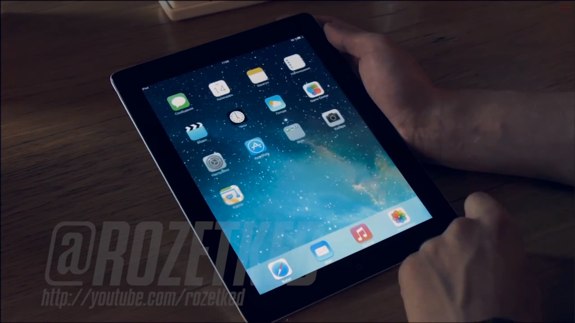 Leaked video iPad running iOS 7 