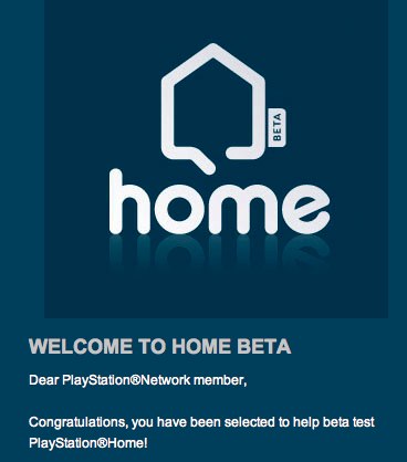 PS3 Home Beta