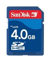 SanDisk 4GB SDHC Card