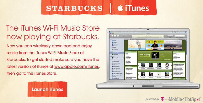 iTunes Starbucks Music Store