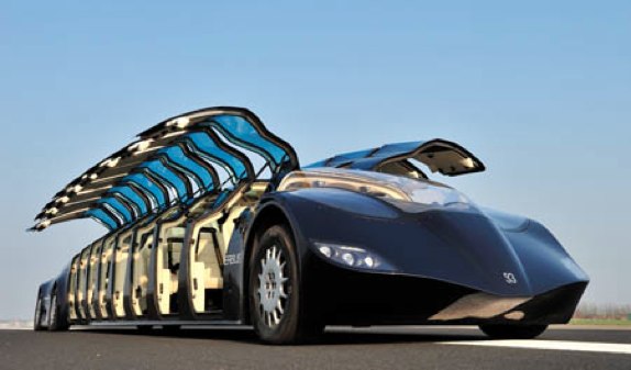 Superbus Gullwing doors