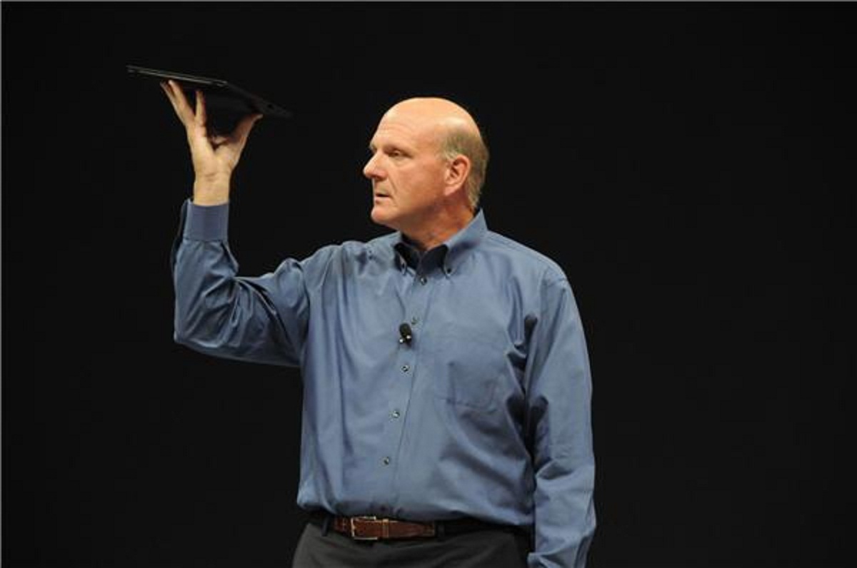 Steve Ballmer's Steve Jobs Pose