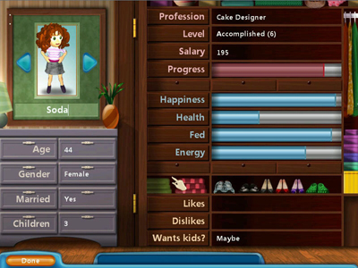 Virtual Families Screenshot