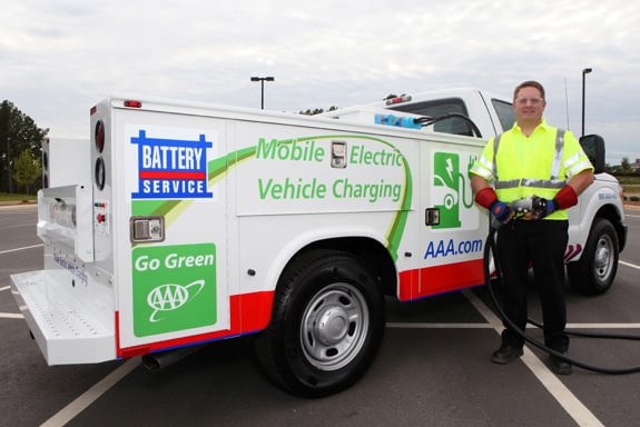 AAA Mobile Electric Vehicle Charging