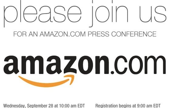 Amazon tablet kindle press conference