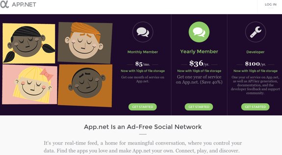App.net free account