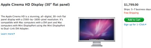 Apple 30-inch cinema display