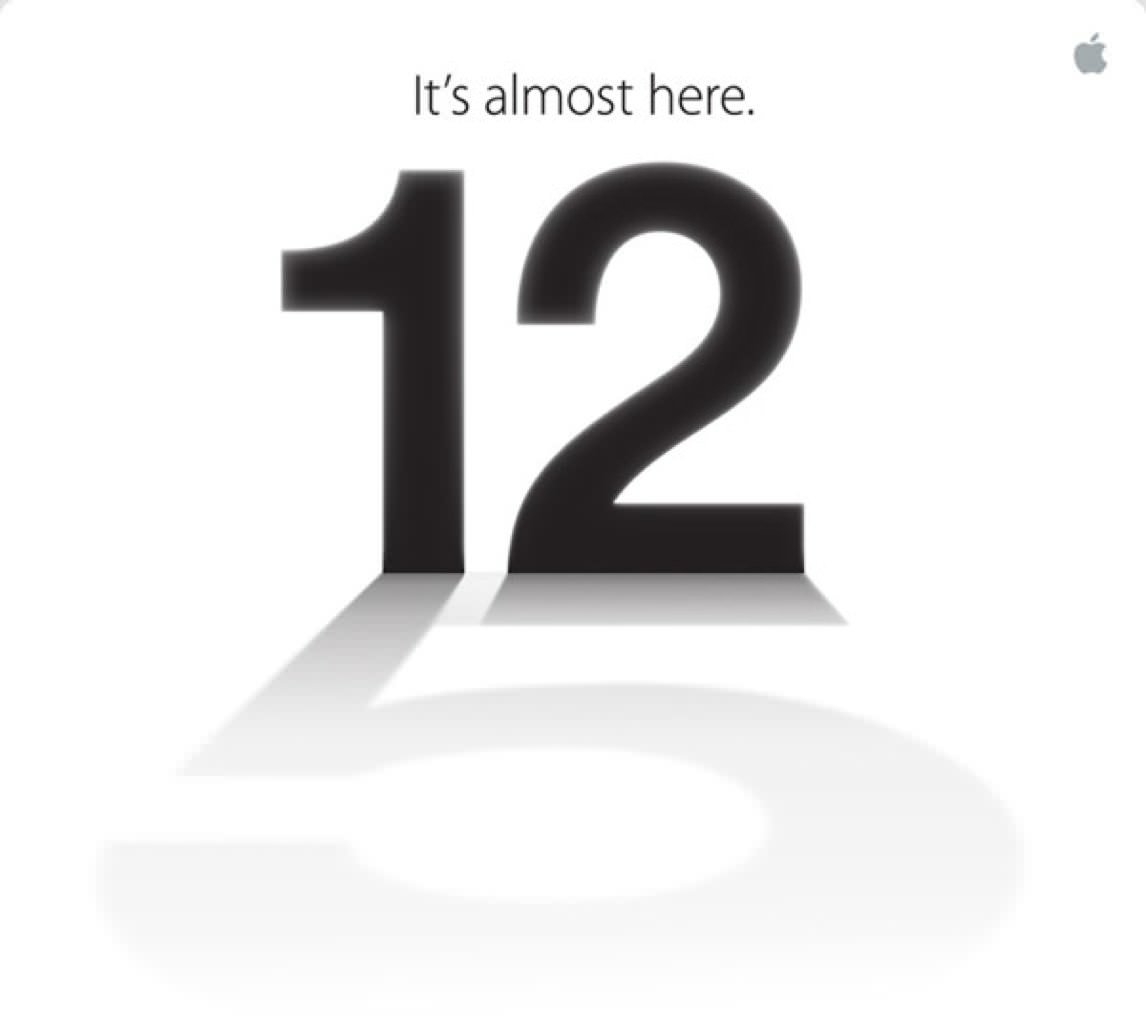 Apple iPhone 5 event invitation