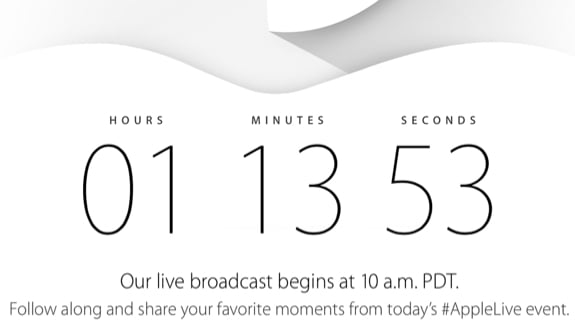 Apple event live stream