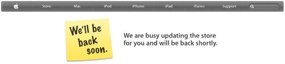 Apple Store Online is down