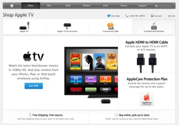 Apple TV Store Section