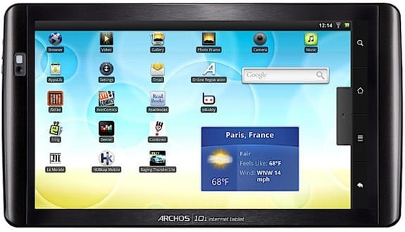 archos 101 android tablet