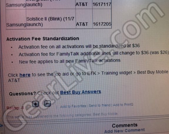 new att activation fees