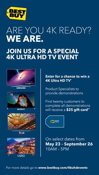 Best Buy 4K UHD events