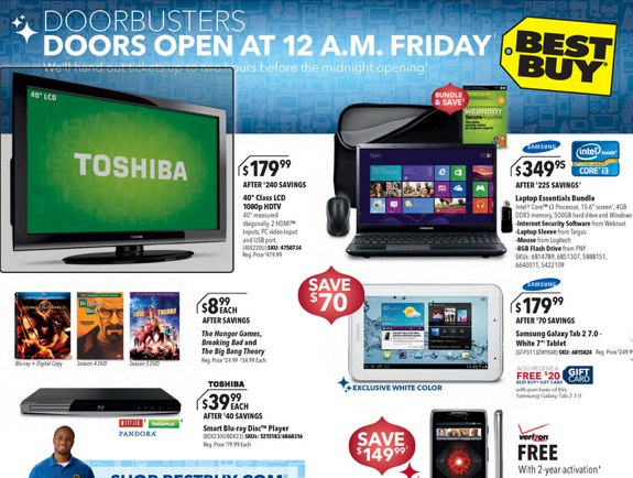 Best Buy Black Friday 2012 ad