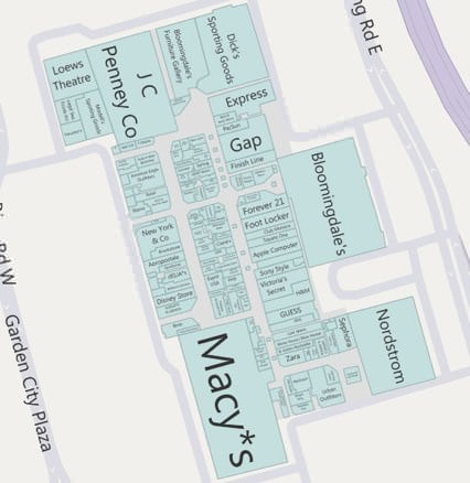 Roosevelt Field Mall Food Court Map Bing Maps Now Provides Mall Directories | Gear Live