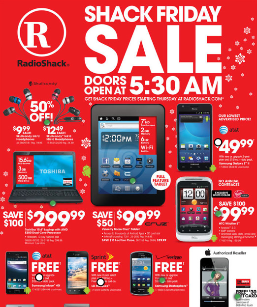 RadioShack Black Friday 2011