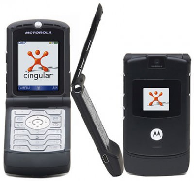 Black Motorola RAZR V3