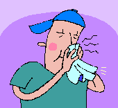 blowing nose