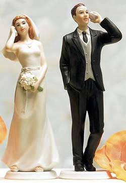 Bride and Groom Cake Toppers