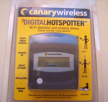 CanaryWireless Hotspotter