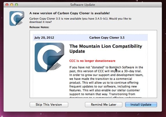 Carbon Copy Cloner updated with Mountain Lion, Retina display support ...