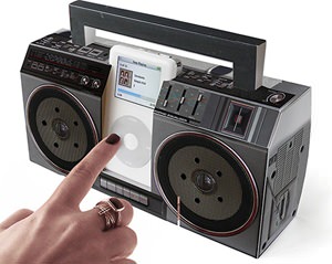 Cardboard Boombox