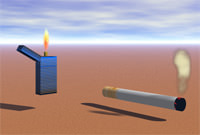 Self Lighting Cigarette