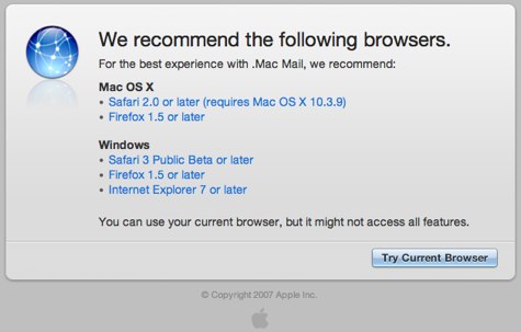 DotMac browser help