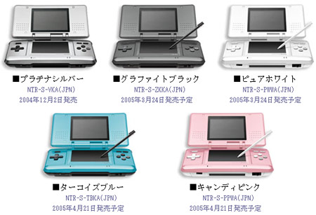 New Nintendo DS Colors