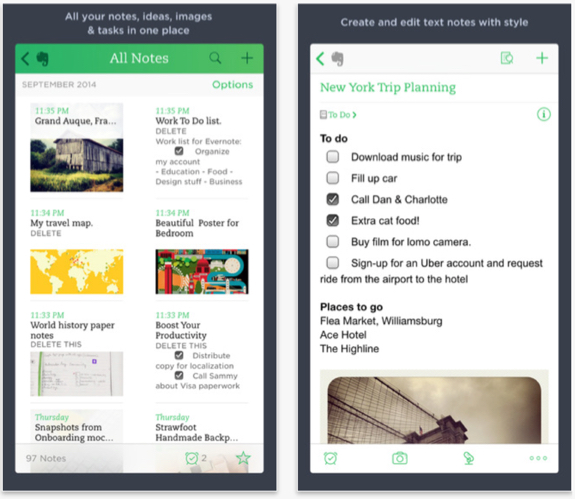 evernote app store