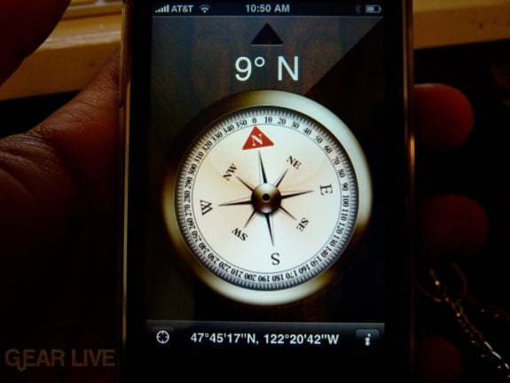 iPhone 3GS compass