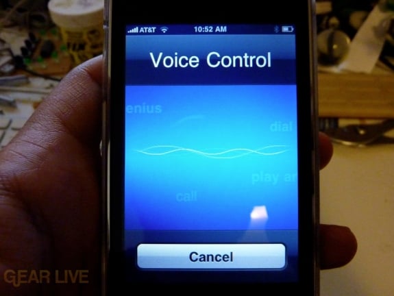 iPhone 3GS voice control