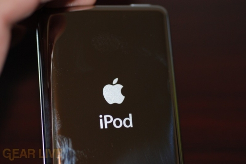 Back of the iPod classic