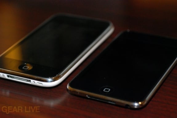 ipod touch 2g back. iPod touch 2G vs iPhone 3G