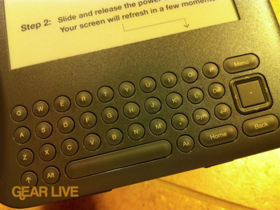 Kindle 3 review keyboard