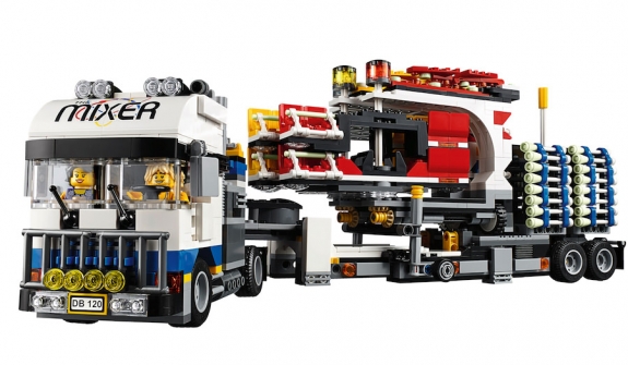 lego fairground mixer truck