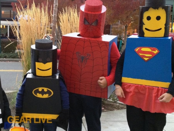 LEGO superhero costumes