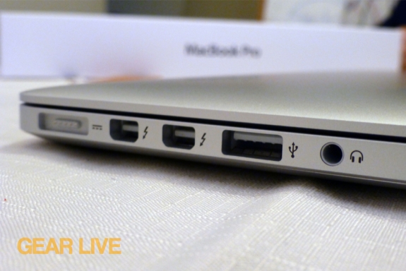 MacBook Pro with Retina display i/o ports