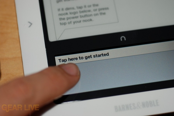 barnes and noble nook touchscreen