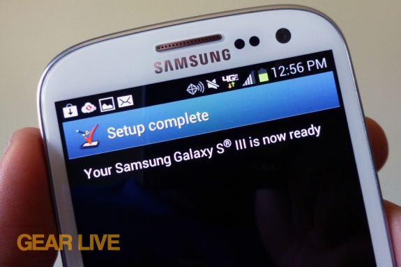 Samsung Galaxy S III setup