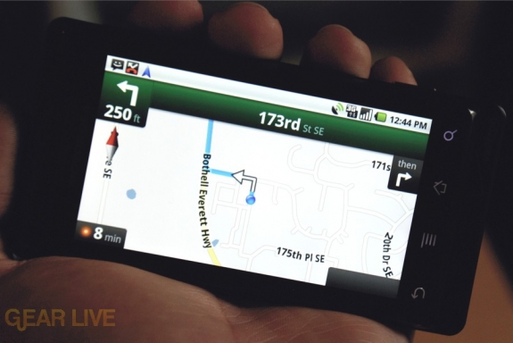Google Maps Navigation Motorola DROID