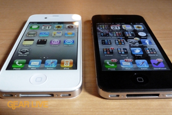 white iphone g4