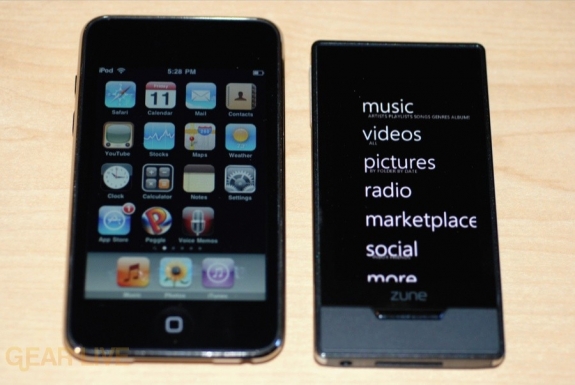 Zune HD vs iPod touch