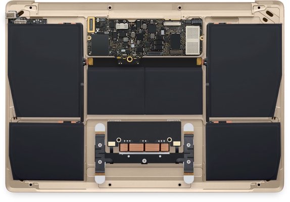 gold macbook battery